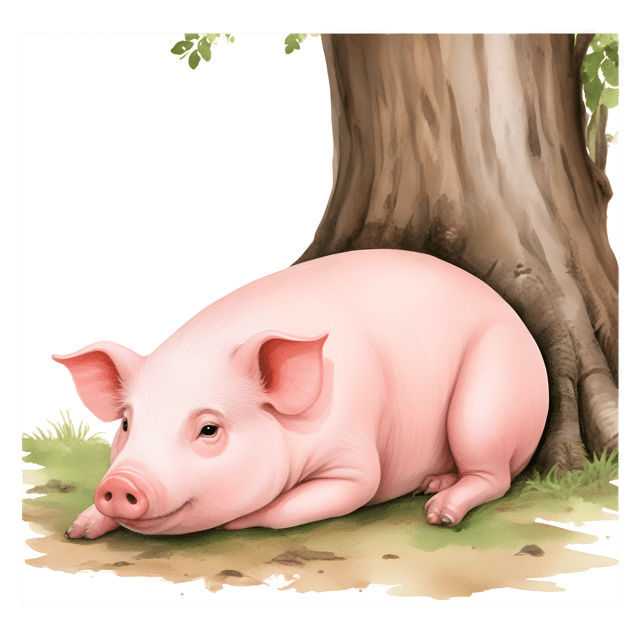 Free transparent PNG: Content Pig PNG Transparent Background