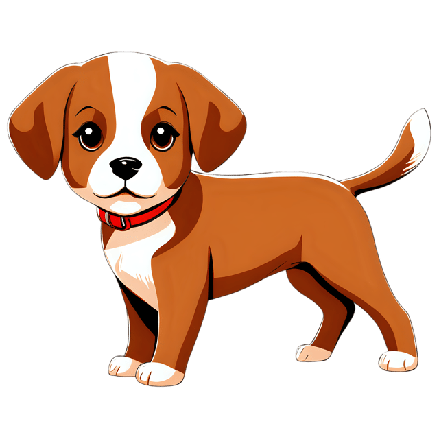 Free transparent PNG: Cute Puppy Cartoon Illustration for Nursery Decor, Clipart, and Kids' Crafts