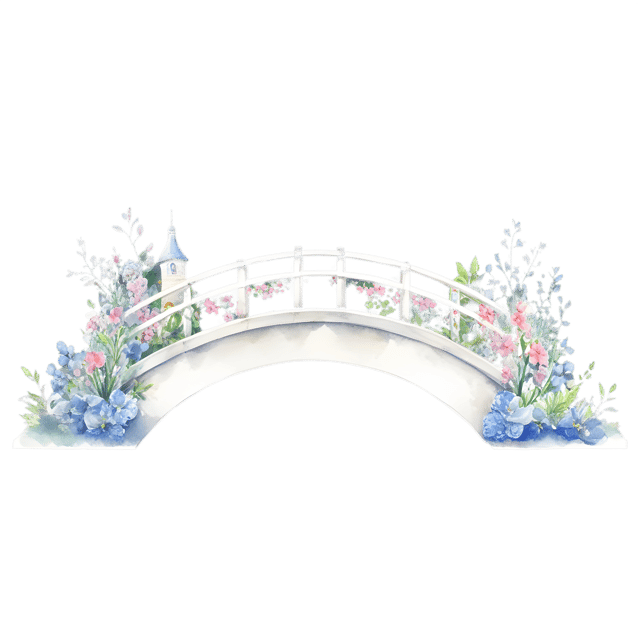 Free transparent PNG: Floral Fairy Tale Bridge PNG Transparent Background