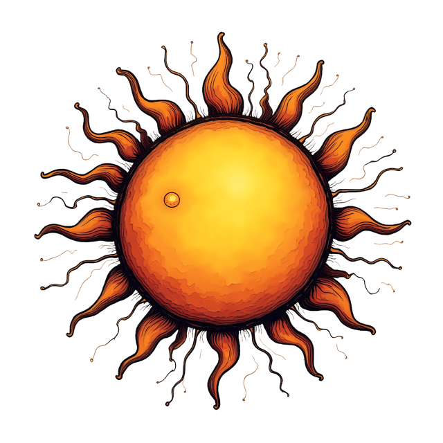 Free transparent PNG: Vintage Hand-Drawn Sun PNG Clipart  Perfect for Artistic Projects  Designs