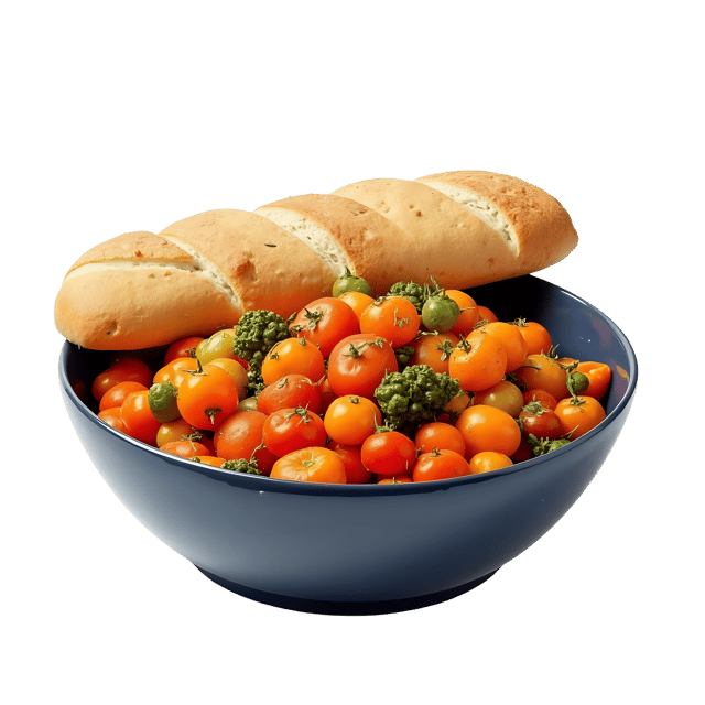 Free transparent PNG: Ratatouille with Baguette PNG Clipart  Ideal for French Cuisine  Baking Projects