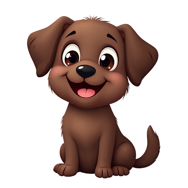 Free transparent PNG: Chocolate Labrador Retriever PNG with Short Coat and Wagging Tail for Animal Lovers