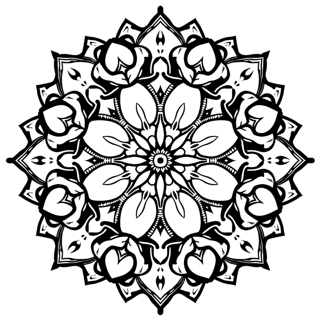 Free transparent PNG: Symmetrical Mandala PNG Clipart  Perfect for Decor, Crafts  Design Projects