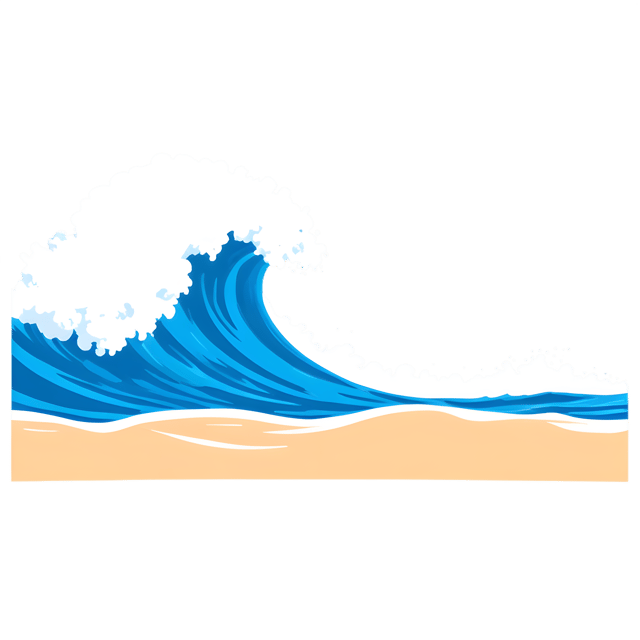 Free transparent PNG: Sunny Beach Day with Gentle Waves PNG Transparent Background