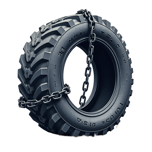 Free transparent PNG: Rubber Tire Tied with Chain  Free PNG Download for Industrial Use