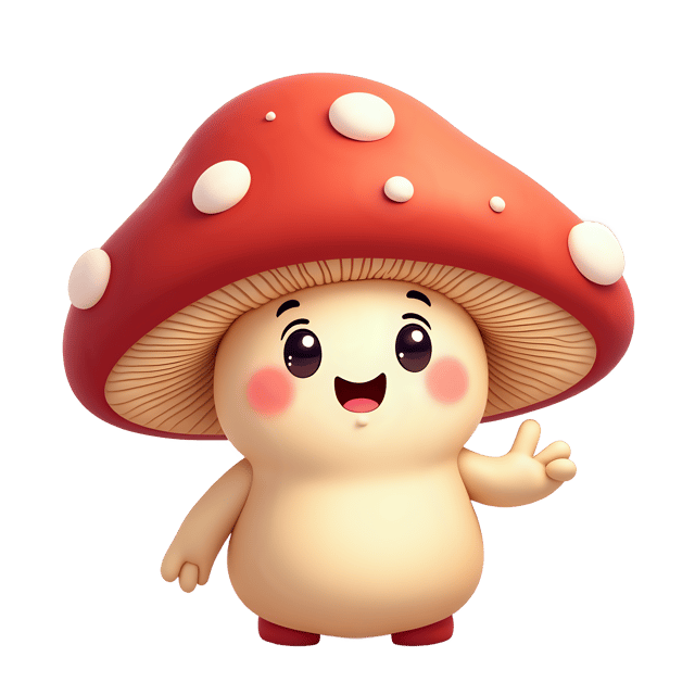 Free transparent PNG: Friendly Mushroom PNG with Transparent Background for Creative Use