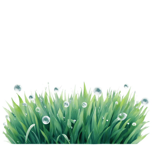 Free transparent PNG: Green Grass with Clear Water Droplets PNG Transparent Background