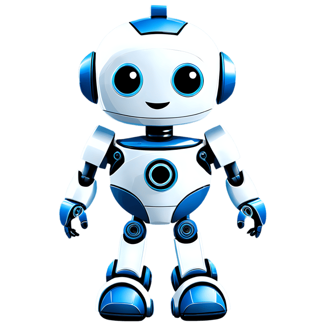 Free transparent PNG: Cute Cartoon Robot Illustration for Nursery Decor, Clipart, and Crafts