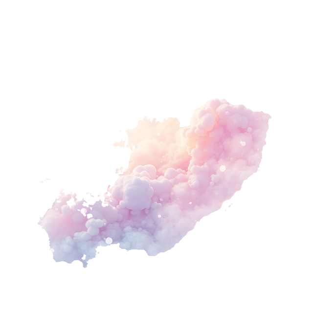 Free transparent PNG: Ethereal Pastel Drops PNG Art for Misty and Soothing Imagery