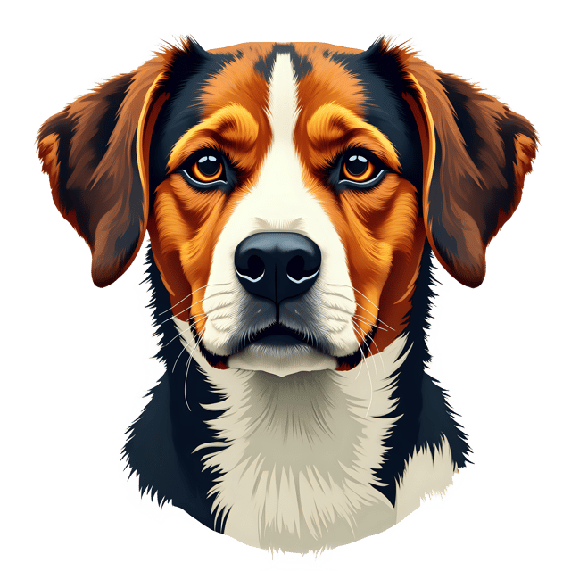 Free transparent PNG: Detailed Dog Features PNG Illustration with Transparent Background