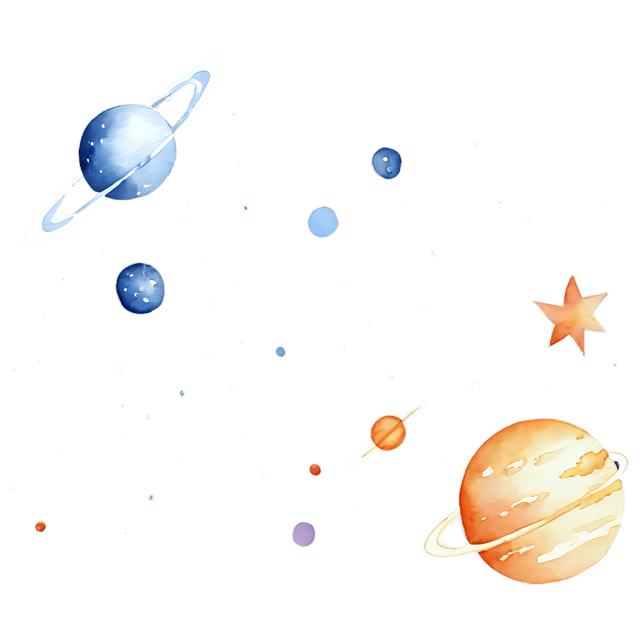 Free transparent PNG: Space Watercolor Illustration Transparent PNG – Cosmic Clipart for Designers