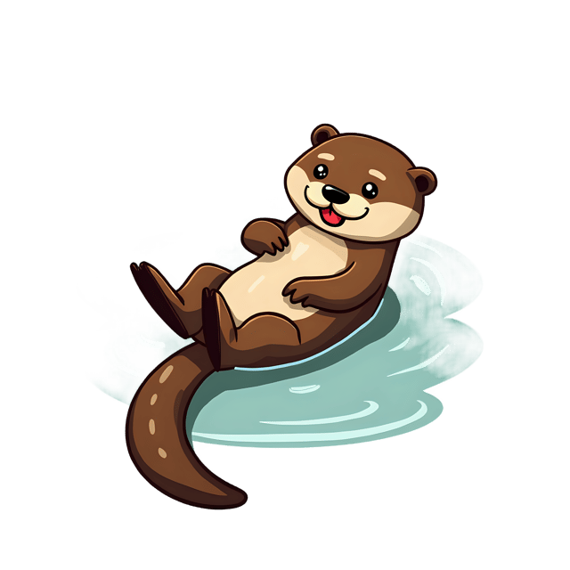 Free transparent PNG: Playful Otter PNG with Transparent Background for Water and Animal Imagery