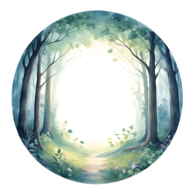 Free transparent PNG: Enchanted Forest Ethereal Light Sacred Circle PNG