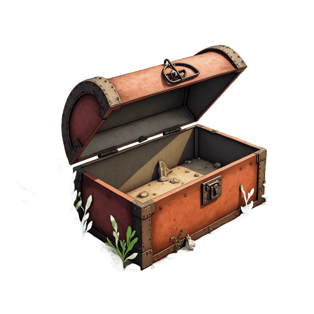 Free transparent PNG: Rusty Treasure Box with Seaweed  Underwater Clipart, free download png