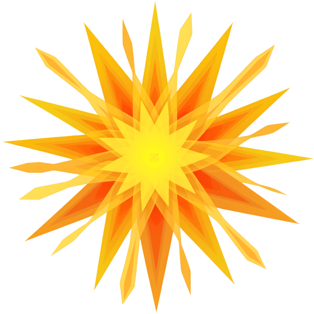 Free transparent PNG: Dynamic Geometric Shapes in Bright Yellow and Orange PNG Clipart