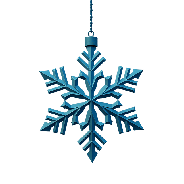 Free transparent PNG: Snowflake Ornament PNG with Transparent Background for Winter Crafts and Decorations