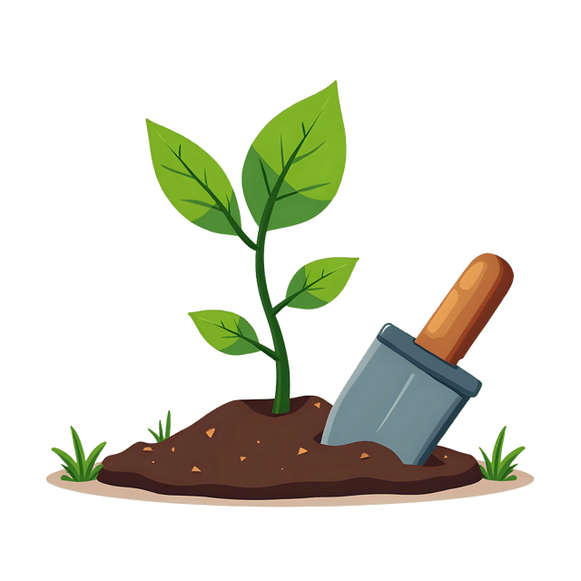 Free transparent PNG: Plant Sprout  Garden Tools Clipart, free transparent png download