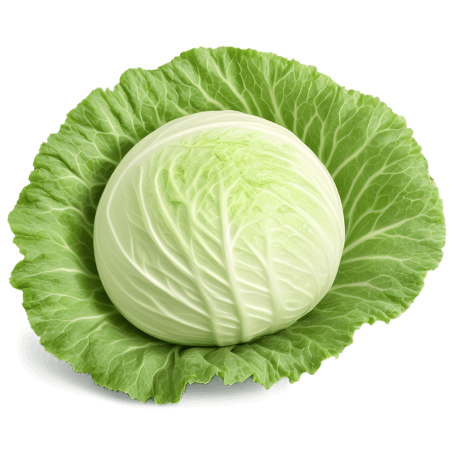 Free transparent PNG: Transparent Cabbage Leaf PNG with Greenery and Botanical Design
