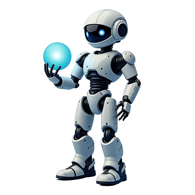 Free transparent PNG: Robot Holding Glowing Orb  Futuristic PNG Clipart, Free Download