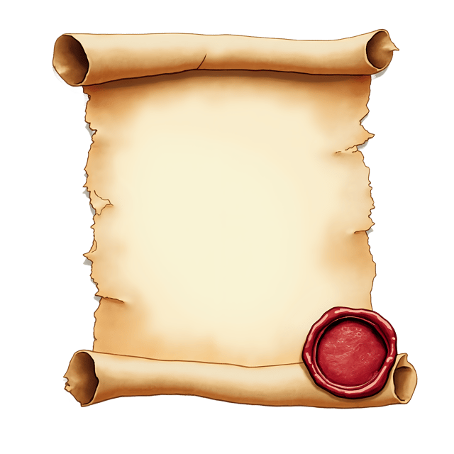 Free transparent PNG: Scroll with Wax Seal  Medieval Clipart, free download png