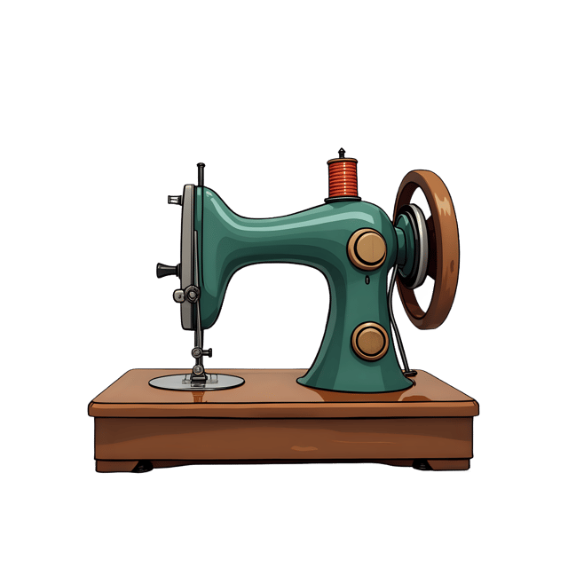 Free transparent PNG: Vintage Cartoon Sewing Machine PNG Clipart  Perfect for Crafting  Design Projects
