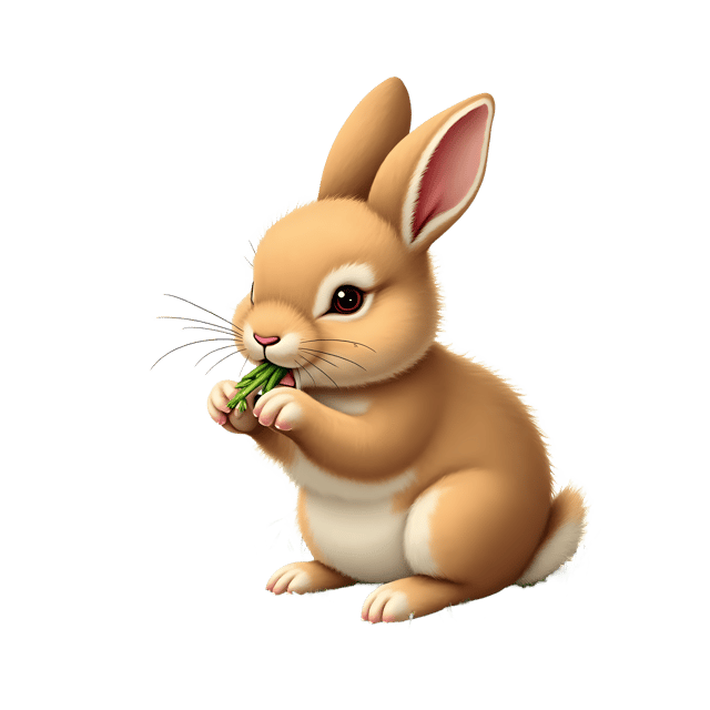 Free transparent PNG: Fluffy Baby Rabbit PNG with Transparent Background for Cute Animal Imagery