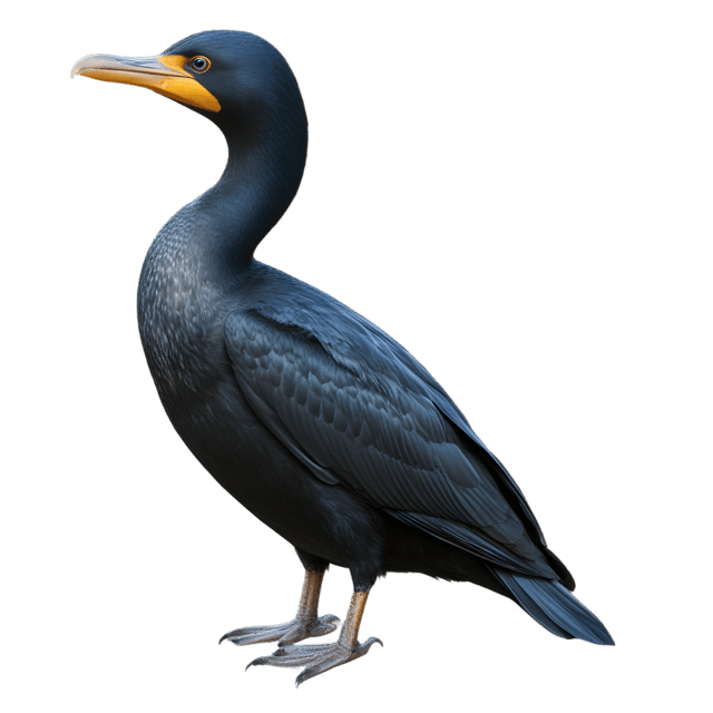 Free transparent PNG: Cormorant Bird Transparent PNG for Wildlife and Nature Imagery