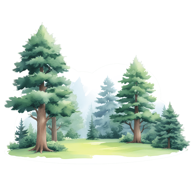 Free transparent PNG: Lush Green Forest Morning Light PNG Transparent Background