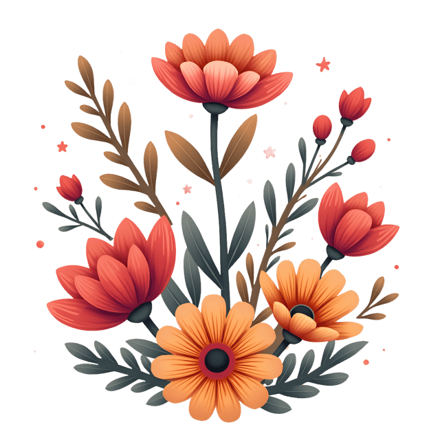 Free transparent PNG: Boho Bloom Arrangement  Flower Clipart, free download png