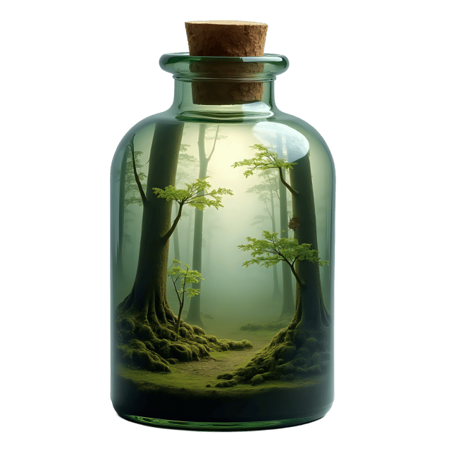 Free transparent PNG: Forest Scene in a Bottle PNG Clipart  Perfect for Nature Crafts  Decor