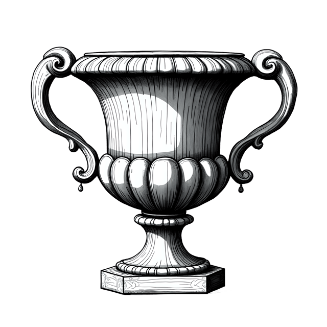Free transparent PNG: Large Giardini Urn  Classic Scroll Handle Design, free png download