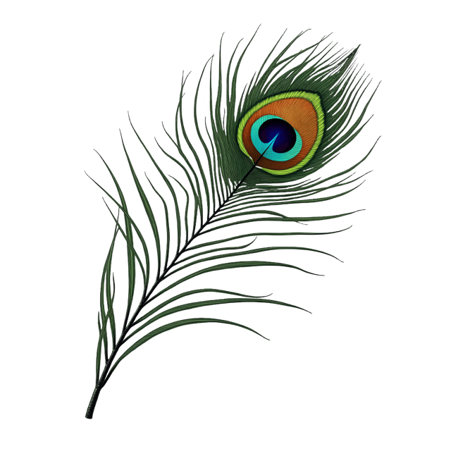 Free transparent PNG: Iridescent Peacock Feather  Free Downloadable PNG Clipart