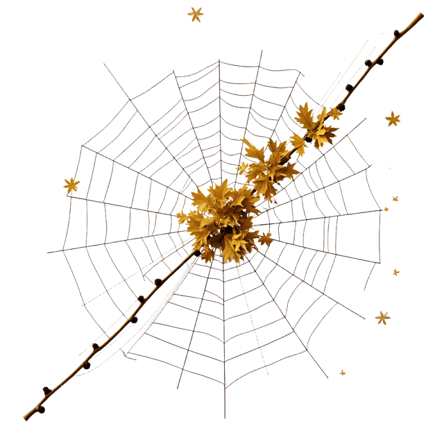 Free transparent PNG: Web with Leaves and Dust  Nature Clipart, free transparent png download