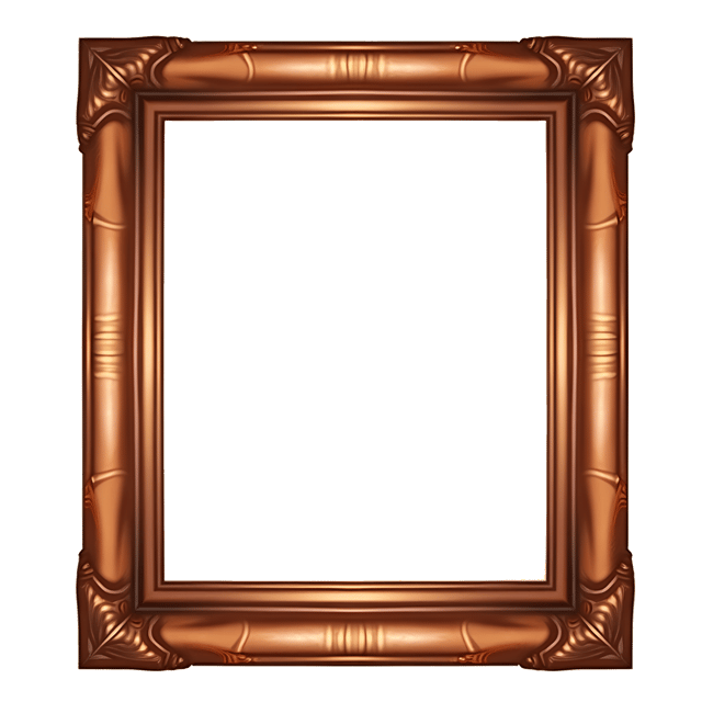 Free transparent PNG: Rustic Copper Picture Frame Clipart with Earthy Tones