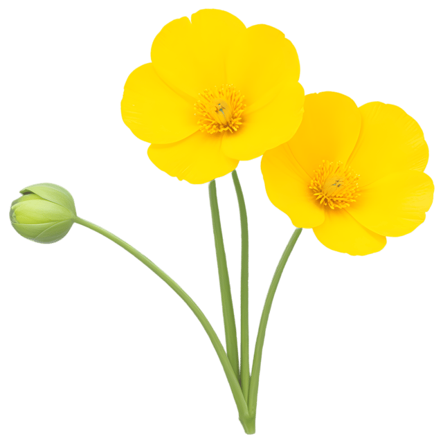 Free transparent PNG: Buttercup Flower PNG with Transparent Background for Floral Design and Crafts