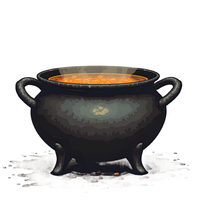 Free transparent PNG: Rusted Iron Cauldron PNG with Transparent Background for Pottery and Alchemy Themes