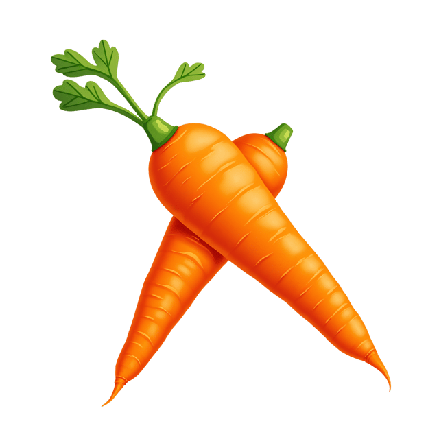 Free transparent PNG: Vivid Orange Carrot Clipart with Smooth Skin