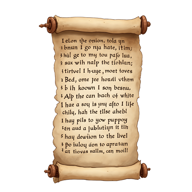 Free transparent PNG: Scroll with Ancient Script  Historical Art Clipart, free download png