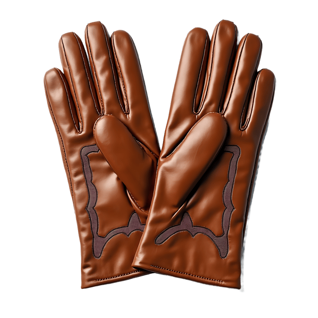 Free transparent PNG: Embroidered Leather Gloves with RunesPNG Design for Art and Craft Projects
