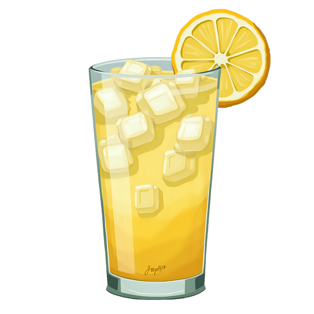 Free transparent PNG: Cold Lemonade with Ice Cubes Floating Transparent PNG Background