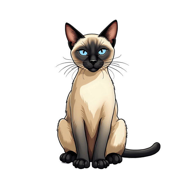 Free transparent PNG: Siamese Cat PNG Download  Exquisite Feline Clipart for Art  Designs