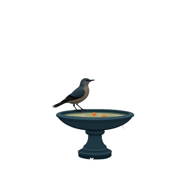 Free transparent PNG: Bird Bath  Garden Clipart, free transparent png download