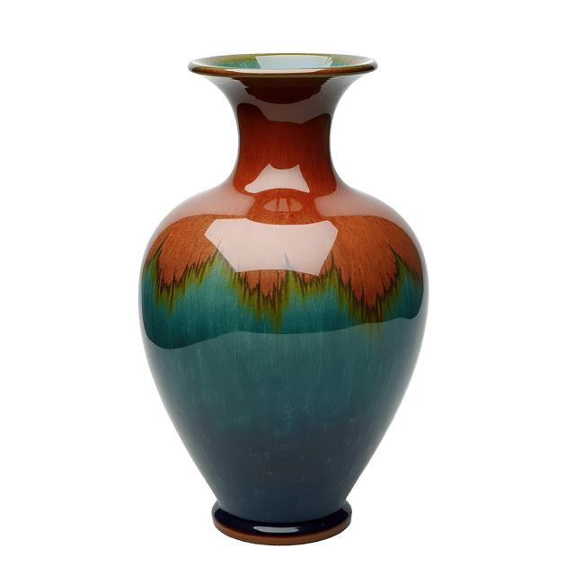 Free transparent PNG: Vase with Rich, Vibrant Glazed Finish PNG