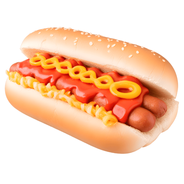 Free transparent PNG: Tender Beef Hotdog PNG with Onions and Ketchup - Food Illustration