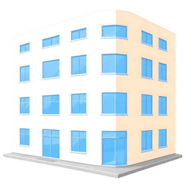 Free transparent PNG: Modern Apartment Building with Large Windows - Transparent PNG
