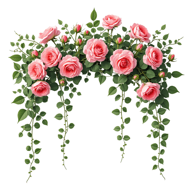 Free transparent PNG: Victorian Rose Garland  Elegant Floral Clipart, free png download