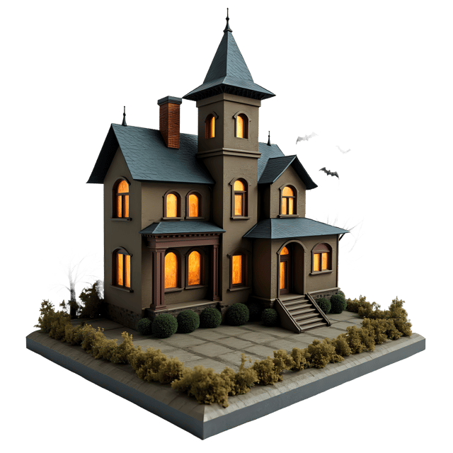 Free transparent PNG: Haunted House Diorama PNG Clipart  Perfect for Halloween Crafts  Decor