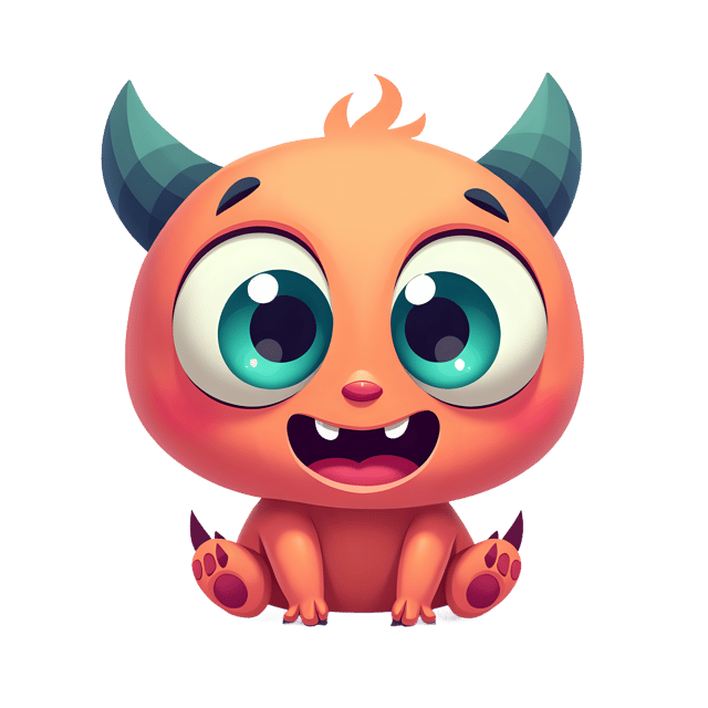 Free transparent PNG: Cheerful Monster Doll PNG with Transparent Background for Art and Crafts