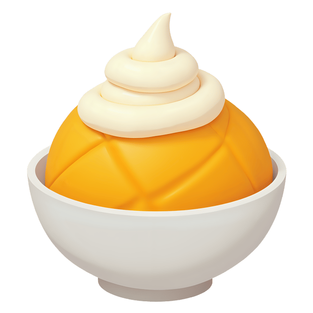 Free transparent PNG: Mango Ice Cream with Whipped Cream  Dessert Clipart, free downloadable png