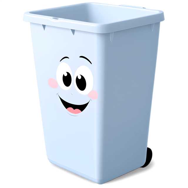 Free transparent PNG: Empty Trash Container PNG with Transparent Background for Design Use
